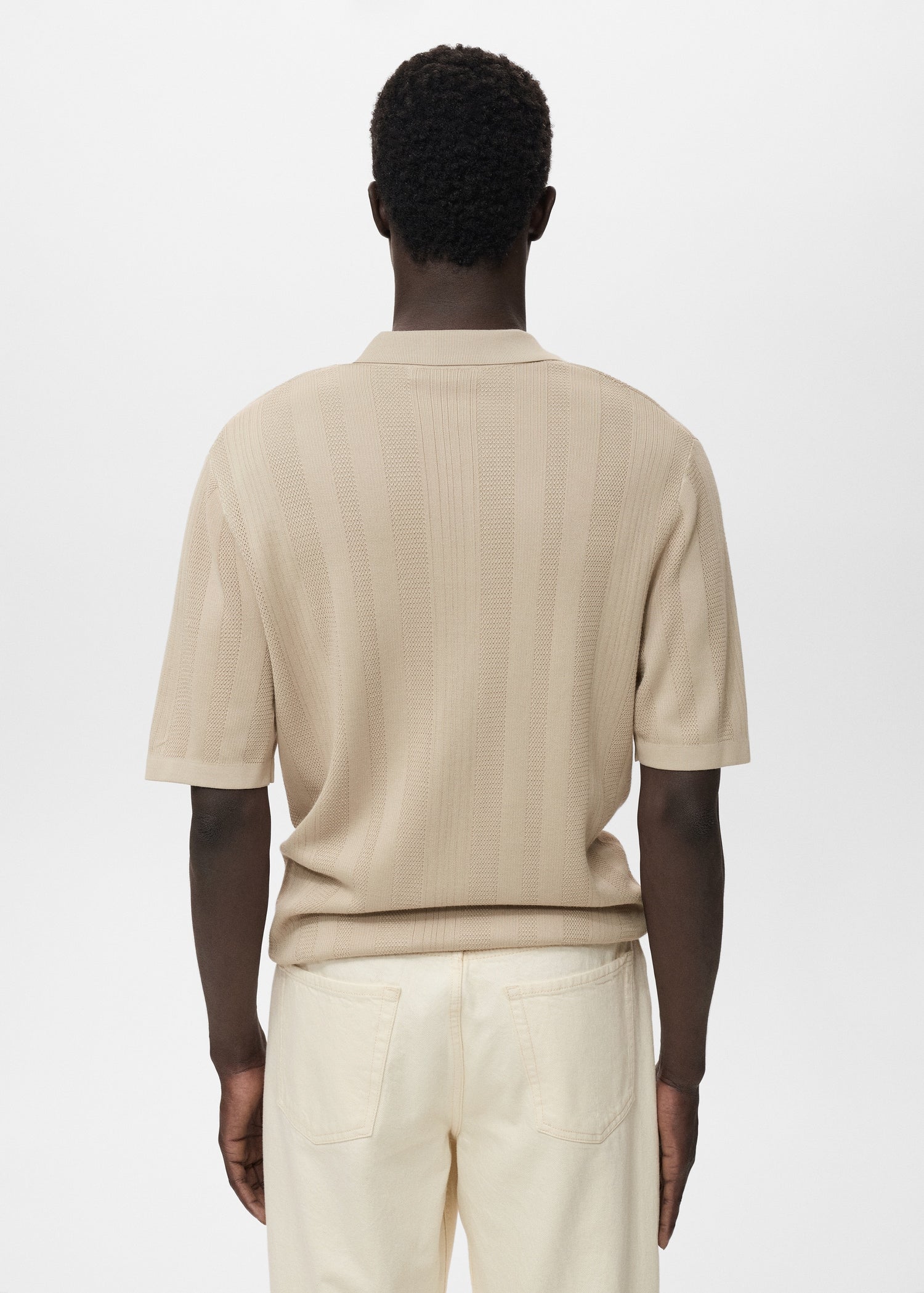 Mango poloshirt manfio in Stone - R
