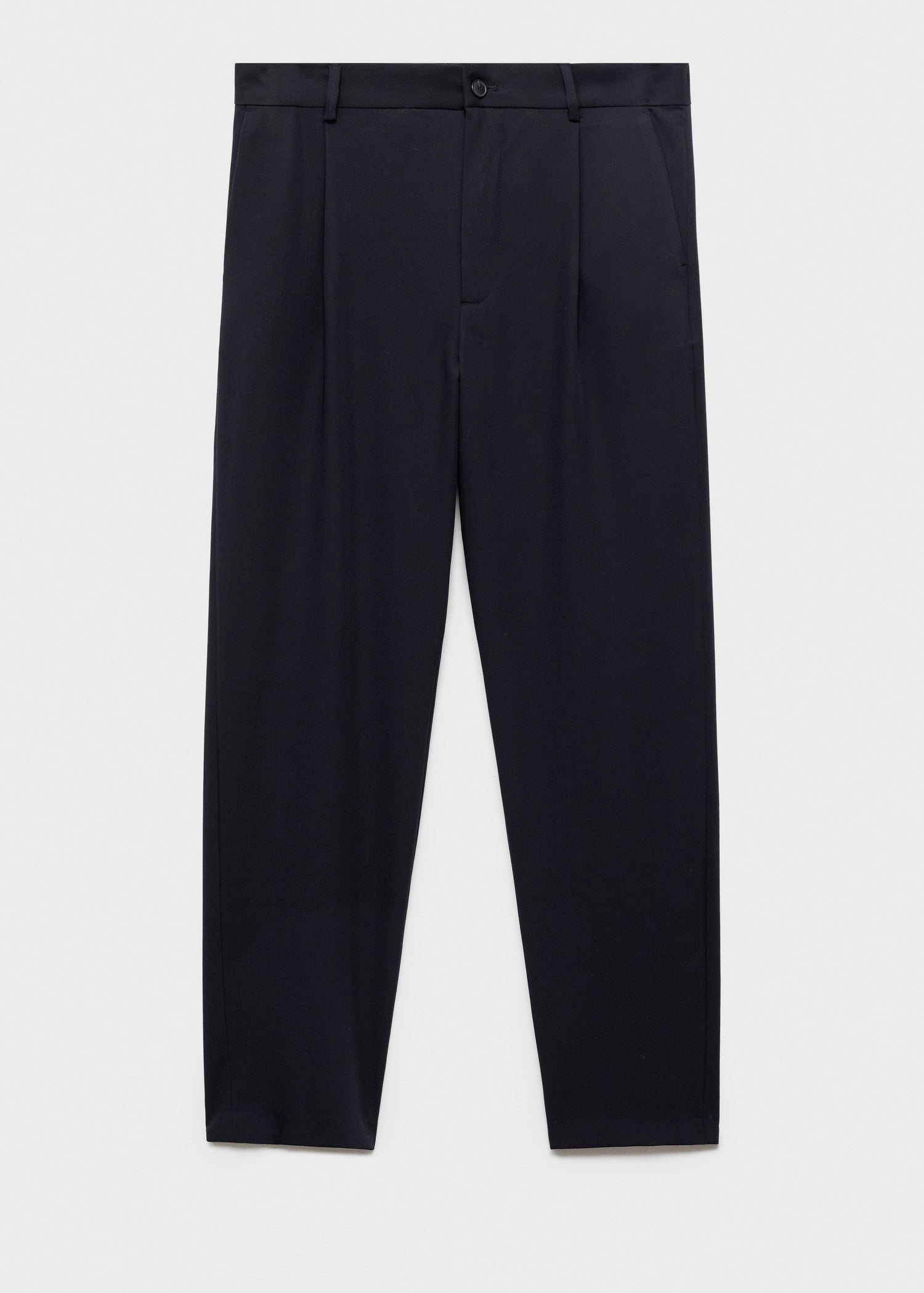 Mango trousers light in Navy Blue - B
