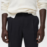 Mango trousers light in Navy Blue - D1