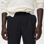 Mango trousers light in Navy Blue - D1