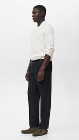 Mango trousers light in Navy Blue - D2