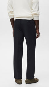 Mango trousers light in Navy Blue - R