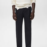 Mango trousers light in Navy Blue