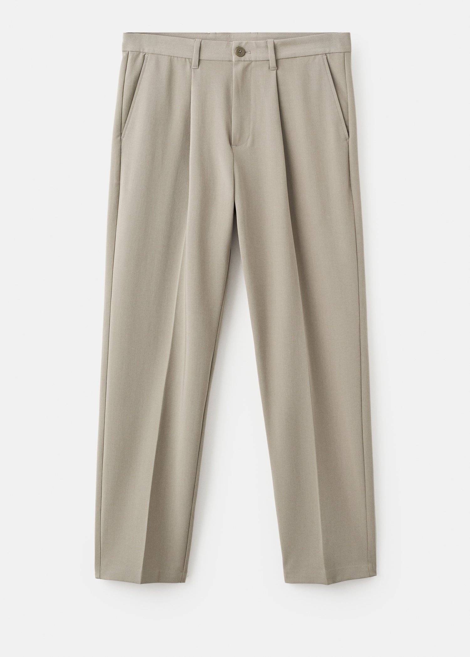 Mango trousers light in Mink - B