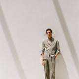 Mango trousers light in Mink - D5