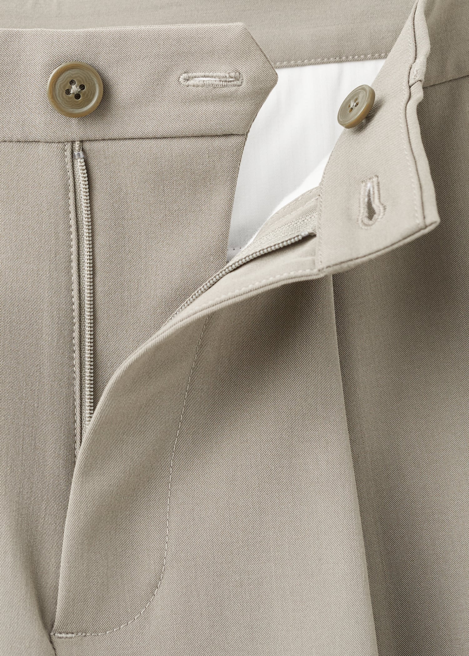 Mango trousers light in Mink - D8