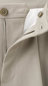 Mango trousers light in Mink - D8