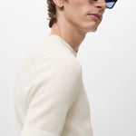 Mango t-shirt flewh in Off White - D1