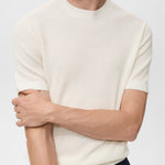 Mango t-shirt flewh in Off White - D6