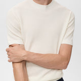 Mango t-shirt flewh in Off White - D6