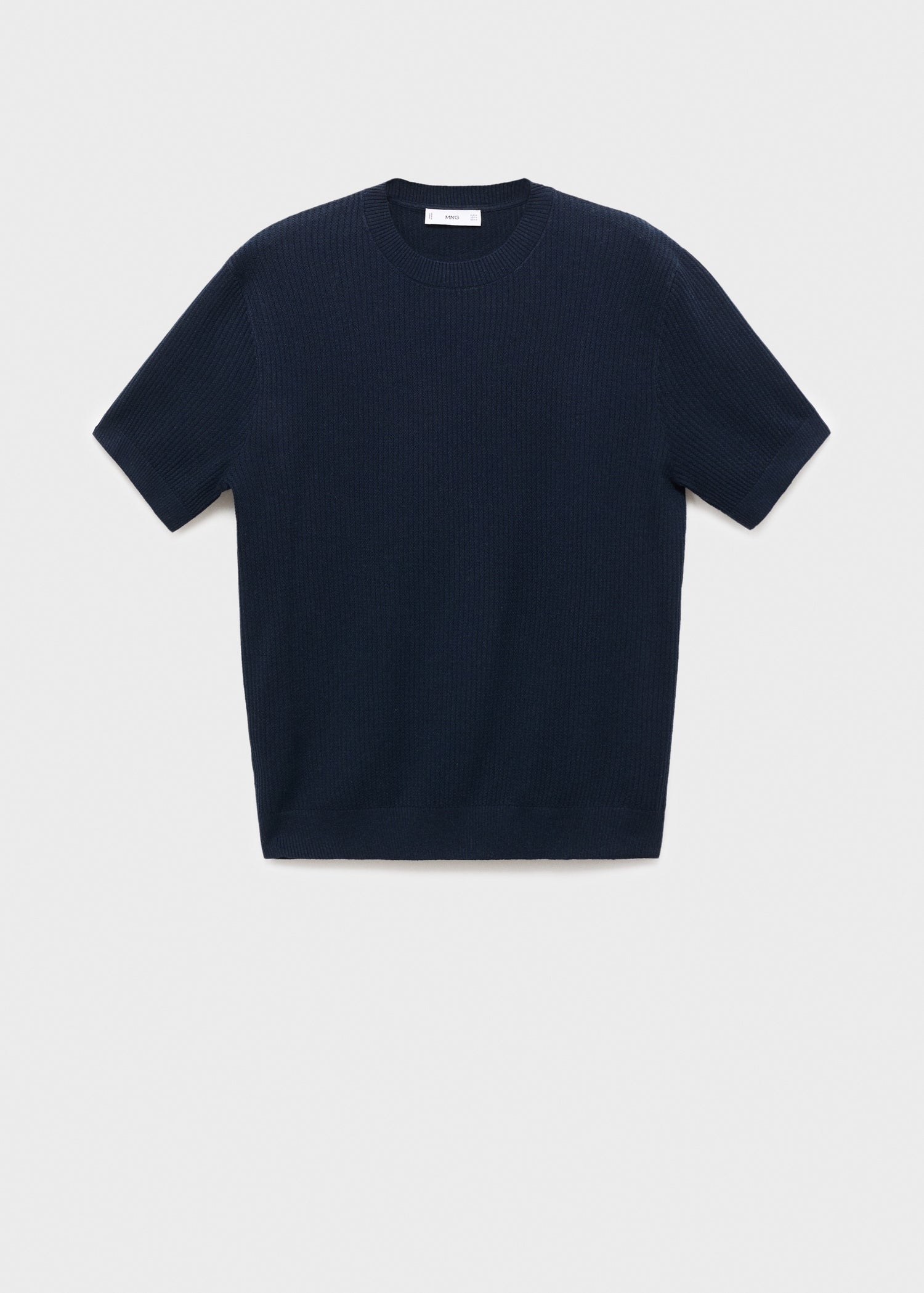 Mango t-shirt flewh in Navy - B