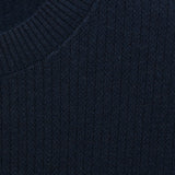 Mango t-shirt flewh in Navy - D8