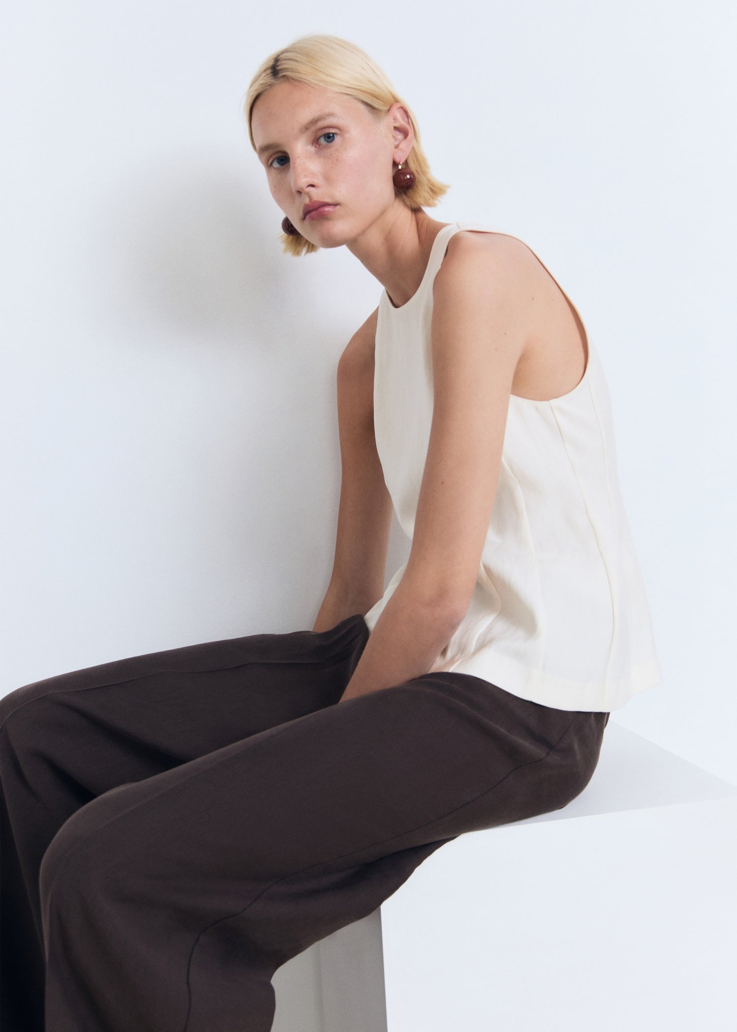 Mango blouse pepa in Off White