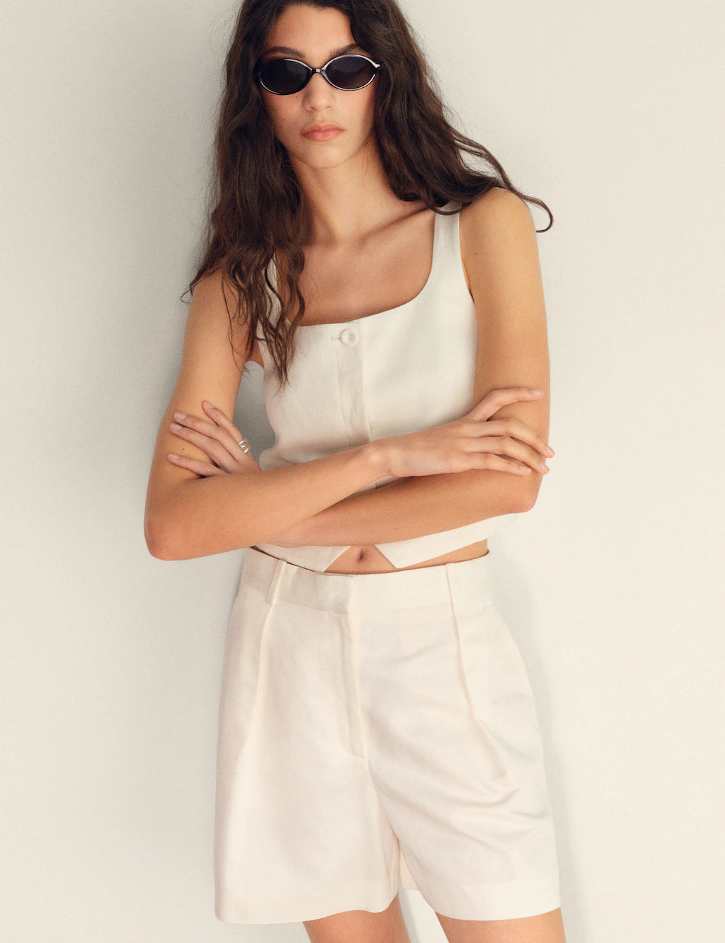 Mango vest max in White