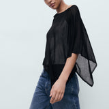 Mango cape argon in Black - D2