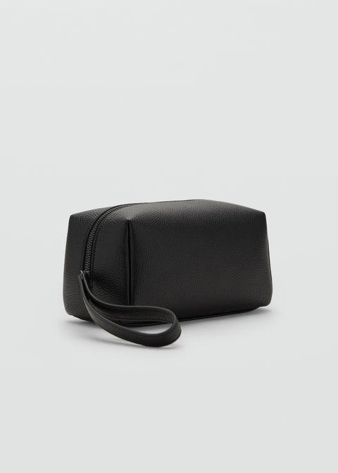 Mango mini bag toiletxs in black