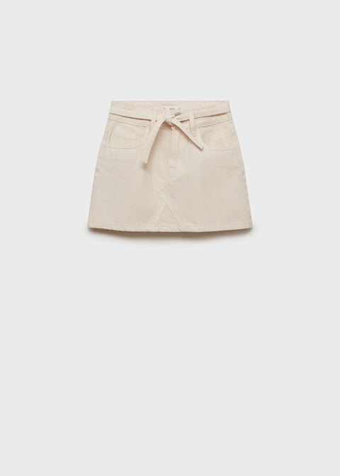 Mango skirt blanca in raw
