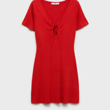 Mango dress foradada in Red - B