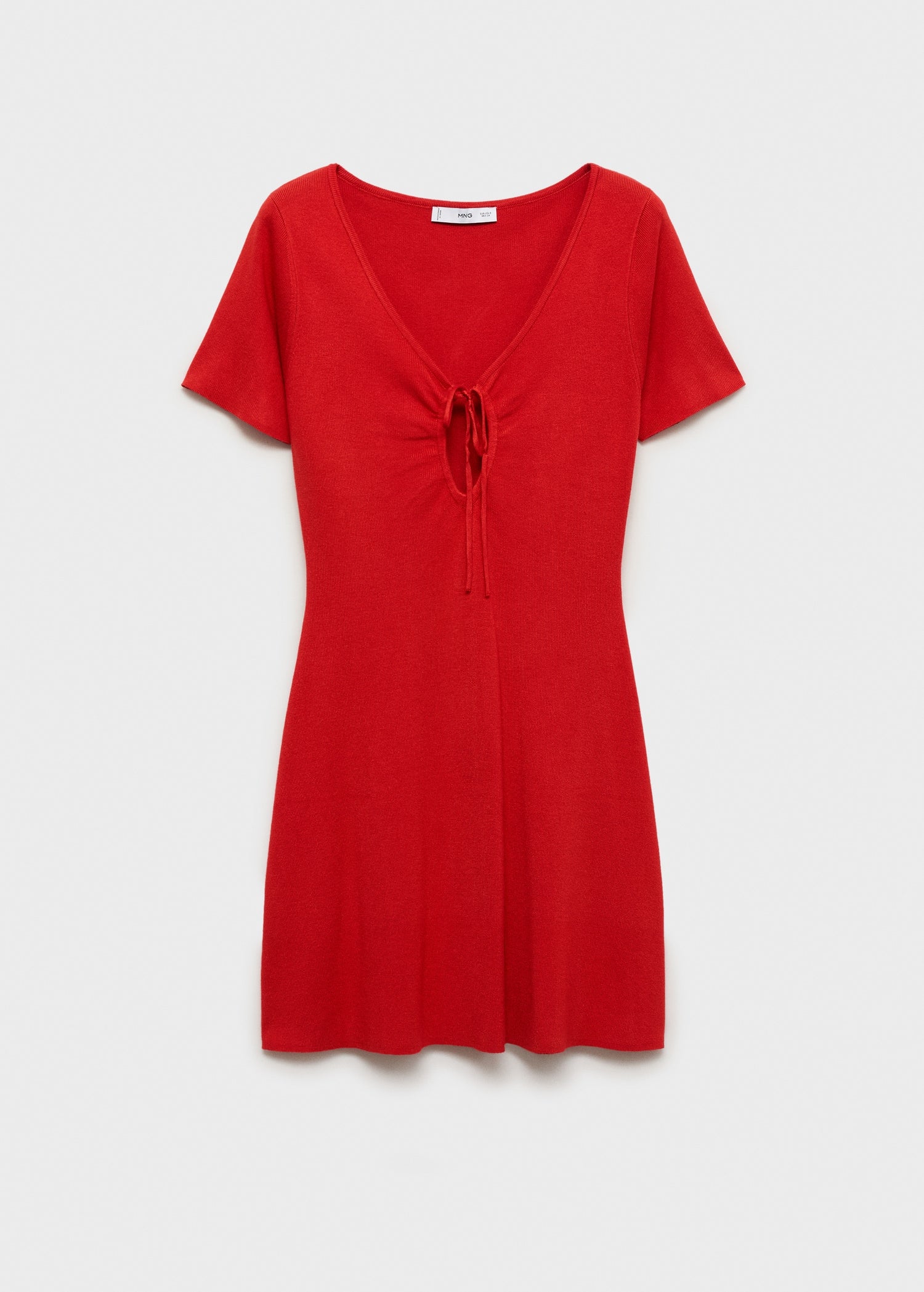 Mango dress foradada in Red - B