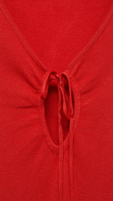 Mango dress foradada in Red - D8