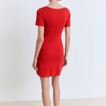 Mango dress foradada in Red - R