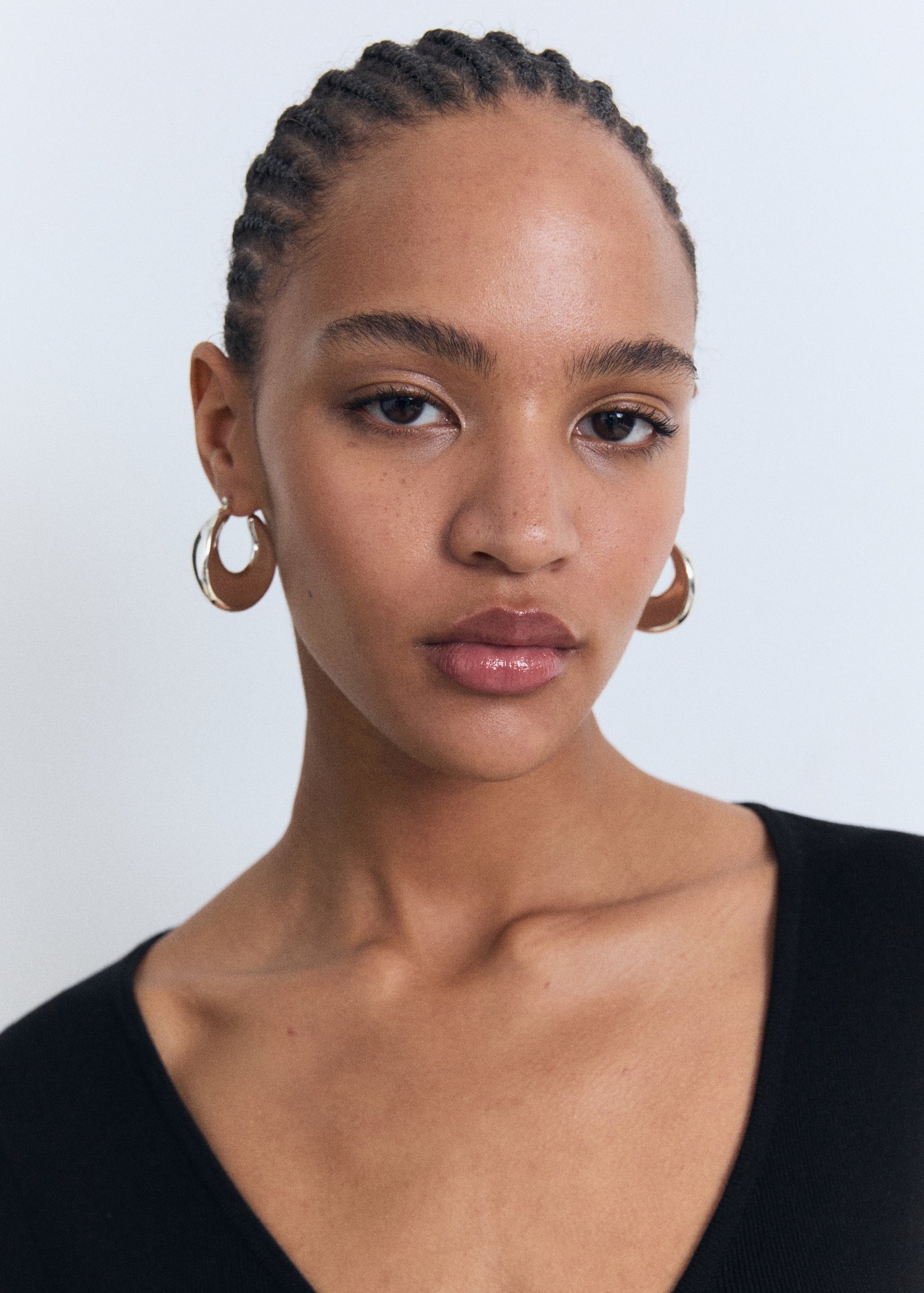 Mango dress foradada in Black - D1