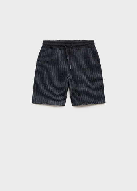 Mango bermudas vertical in navy
