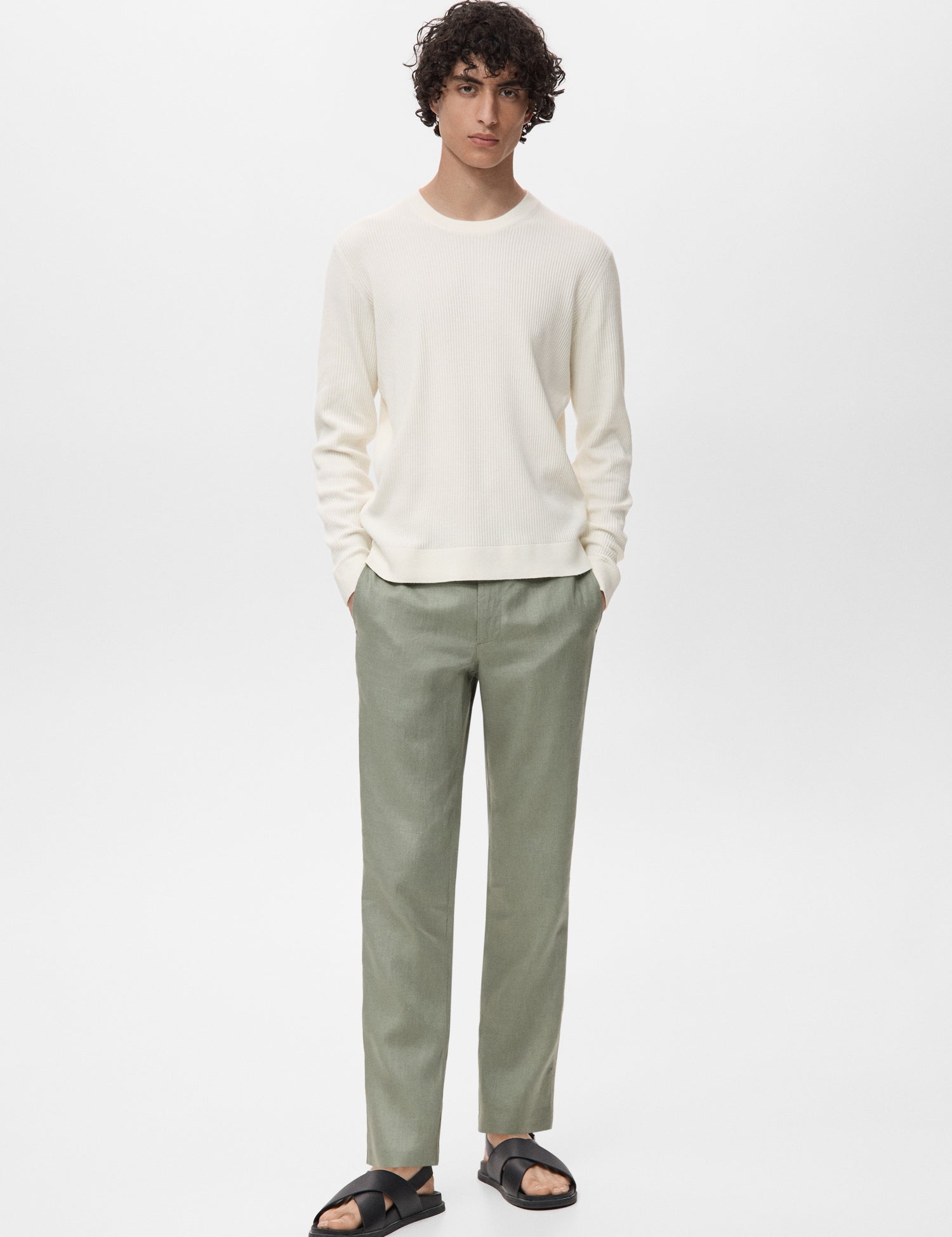 Mango sweater antigua in Off White - 99999999_01