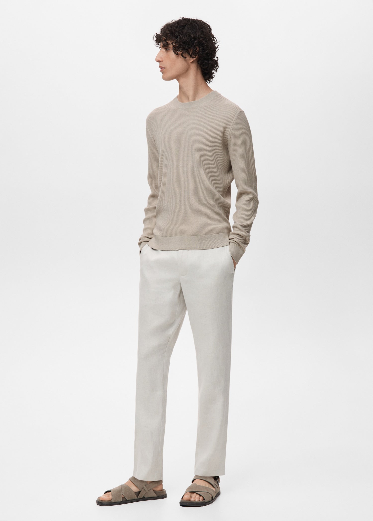 Mango sweater antigua in Beige - D2