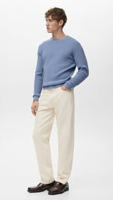 Mango sweater antigua in Porcelain - D2