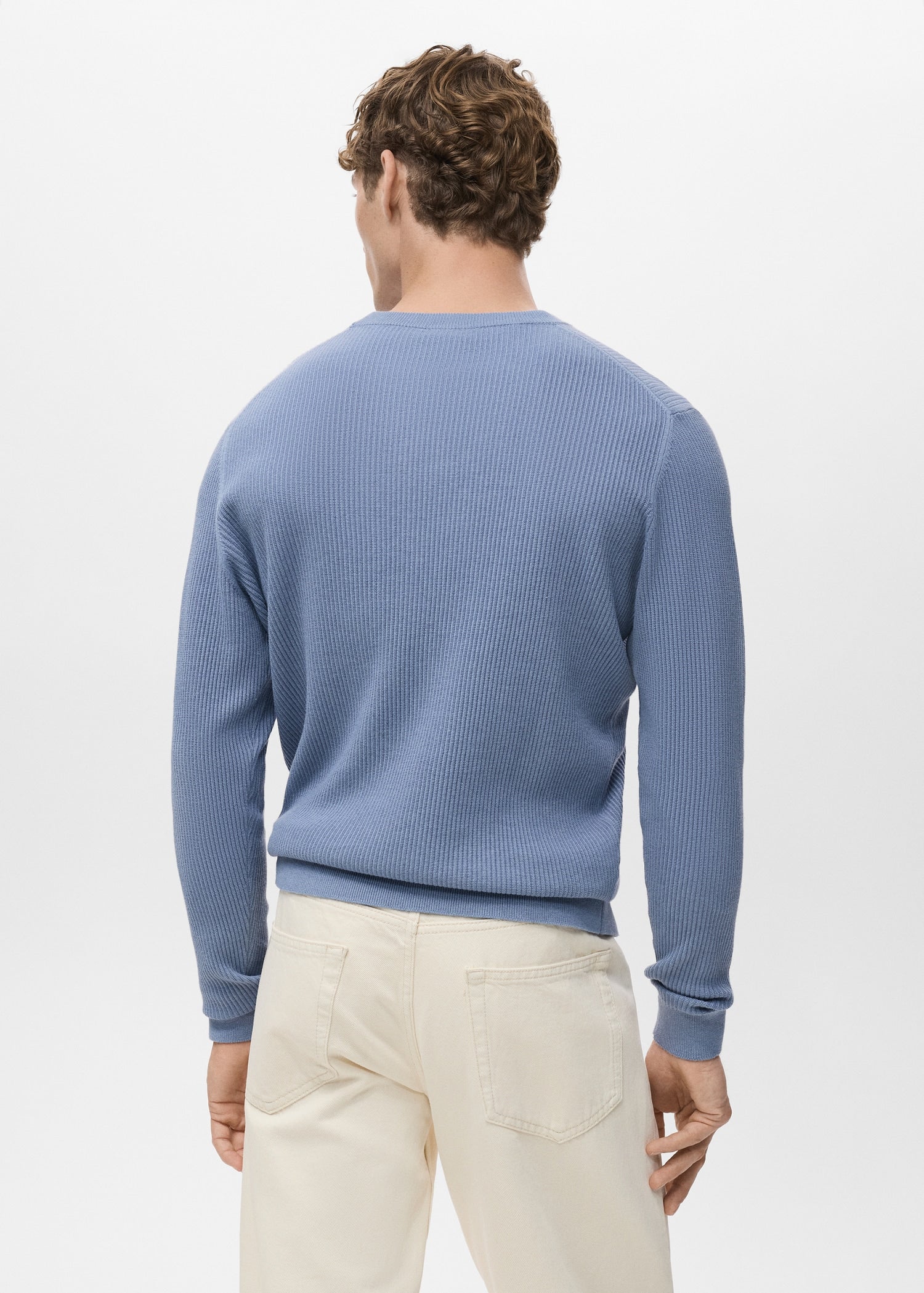 Mango sweater antigua in Porcelain - R