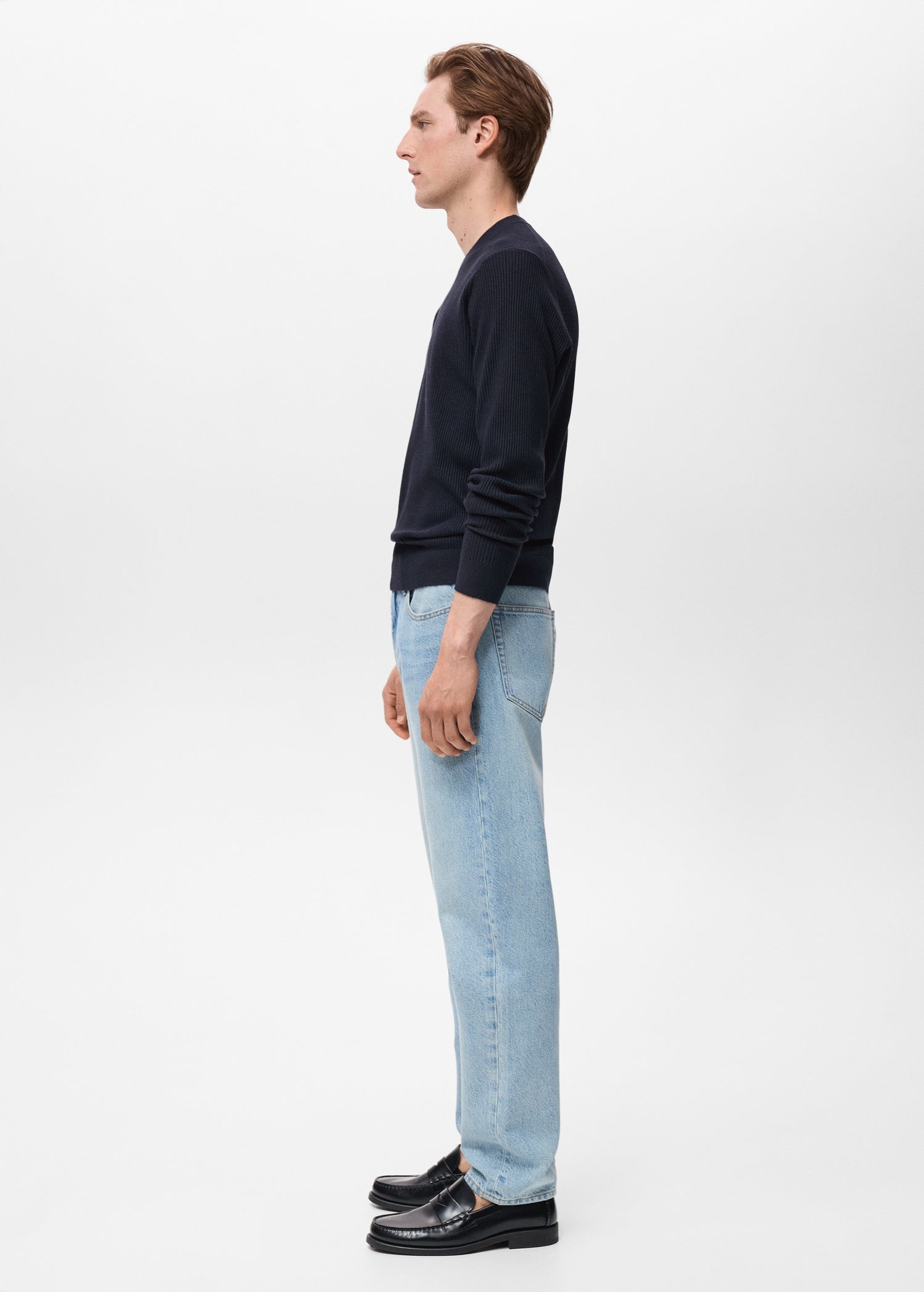 Mango sweater antigua in Navy - D2