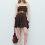 Mango dress copi in Brown - 99999999_01