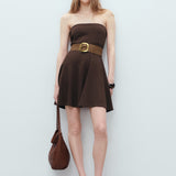 Mango dress copi in Brown - 99999999_01
