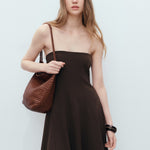 Mango dress copi in Brown