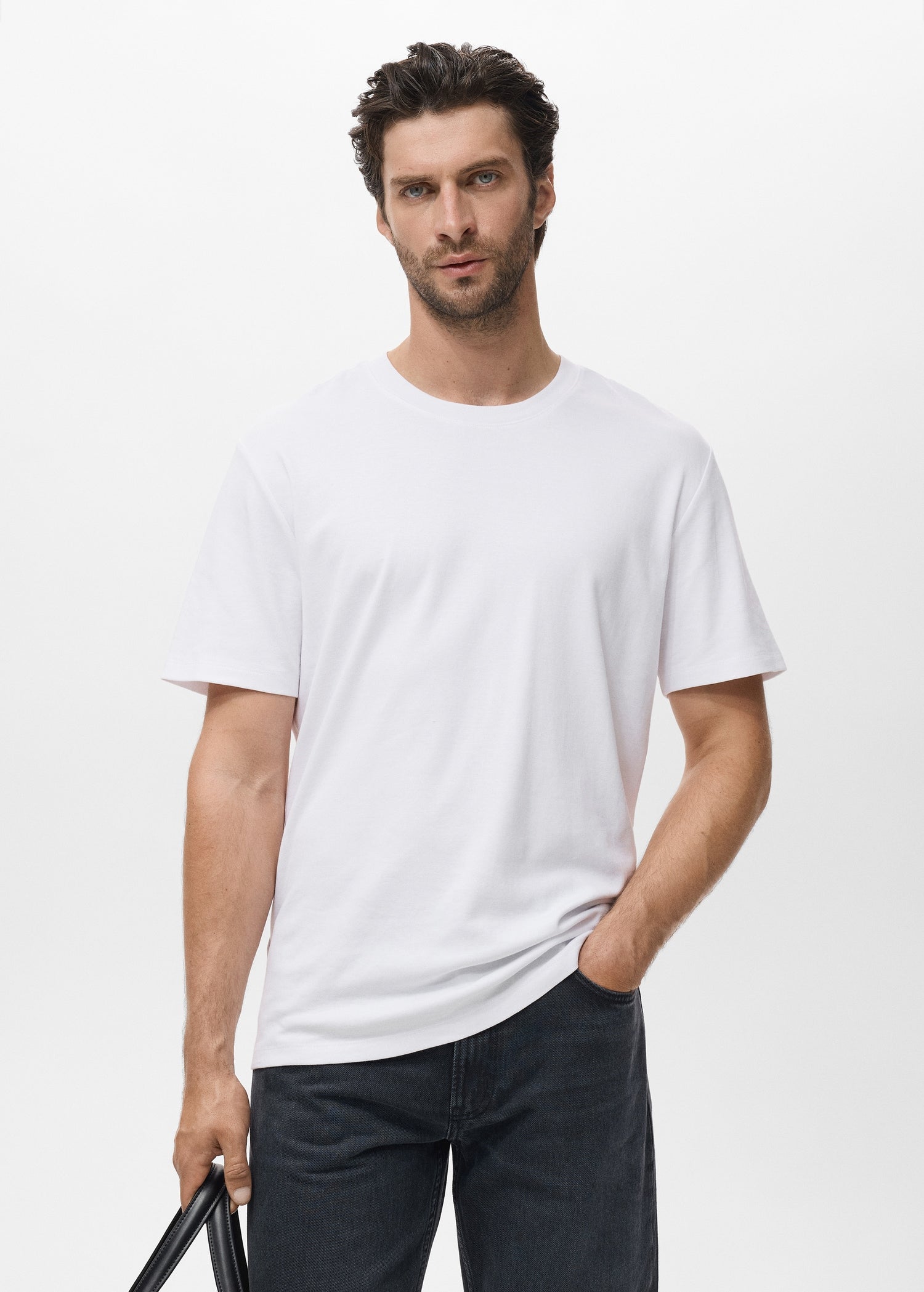 Mango t-shirt kimi in White