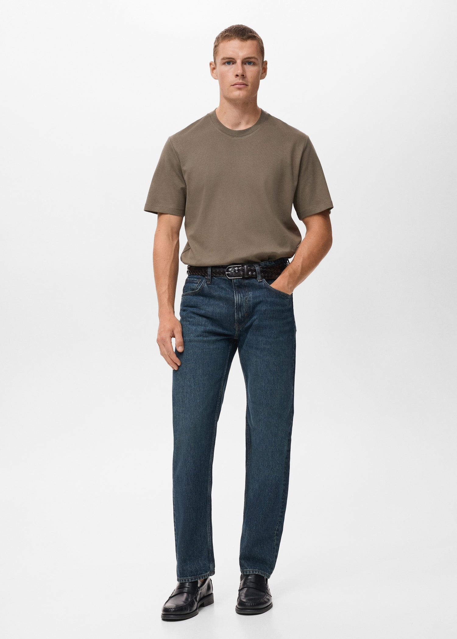 Mango t-shirt kimi in Taupe - 99999999_01