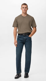 Mango t-shirt kimi in Taupe - 99999999_01