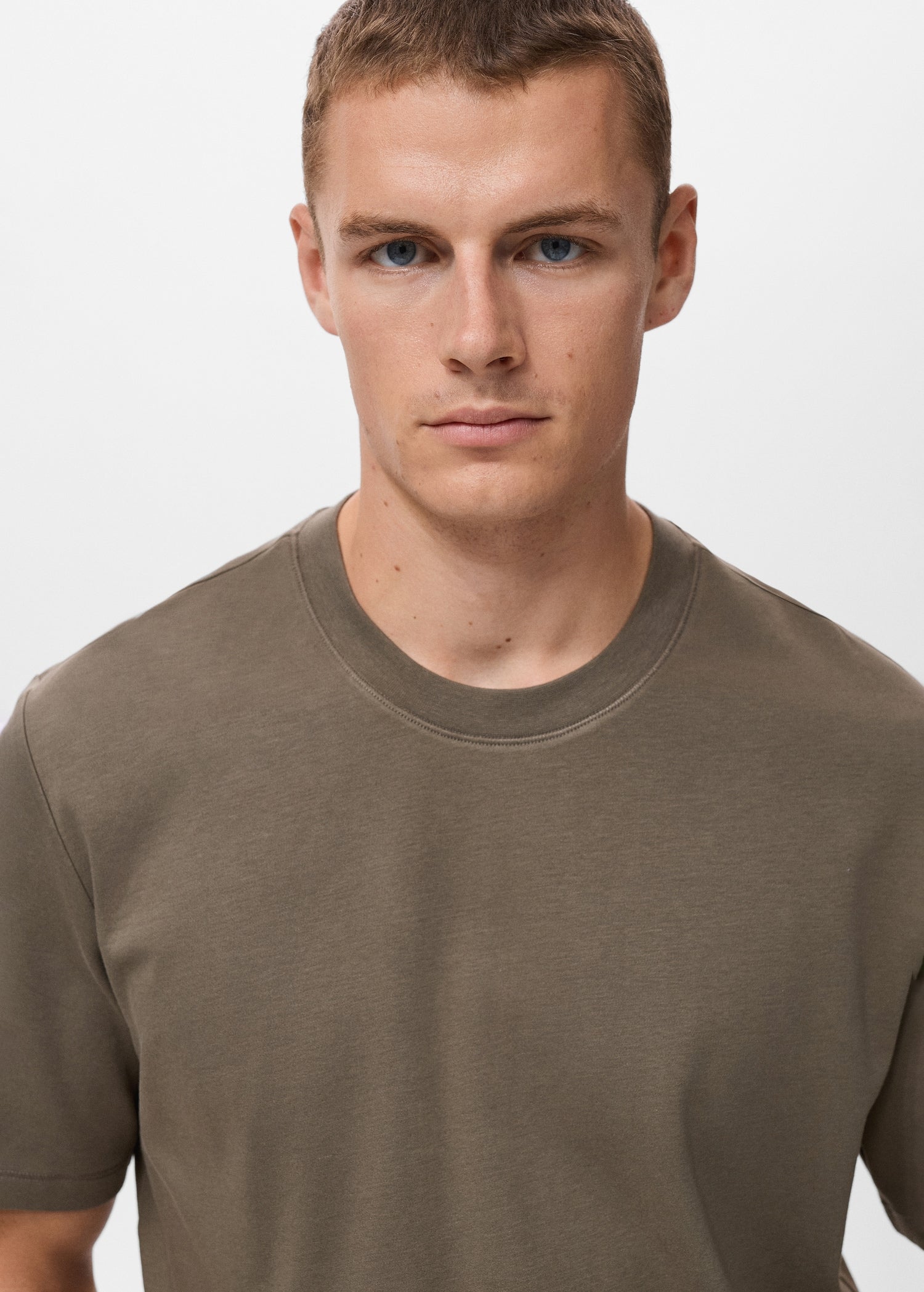 Mango t-shirt kimi in Taupe - D1