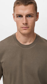 Mango t-shirt kimi in Taupe - D1