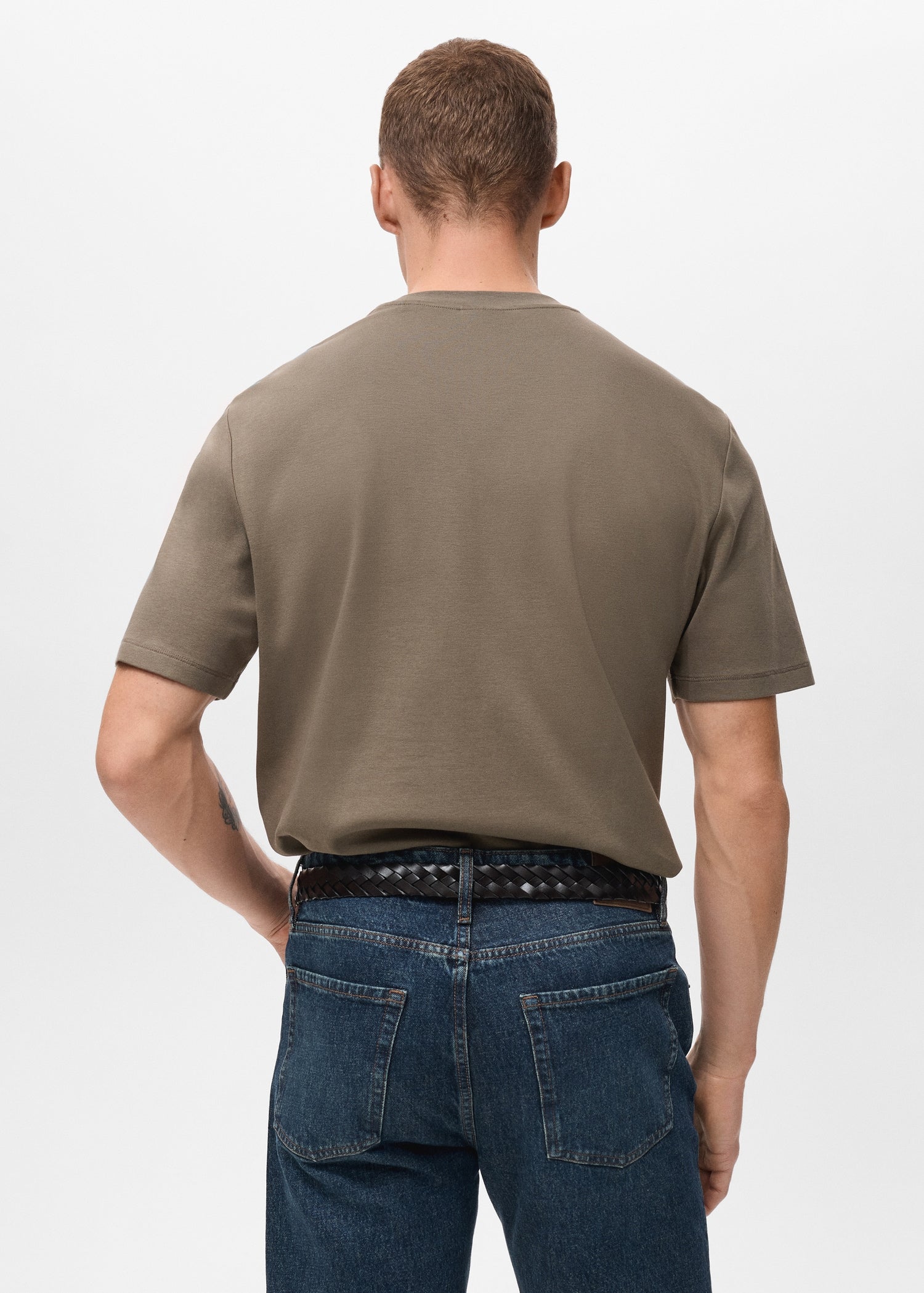 Mango t-shirt kimi in Taupe - R