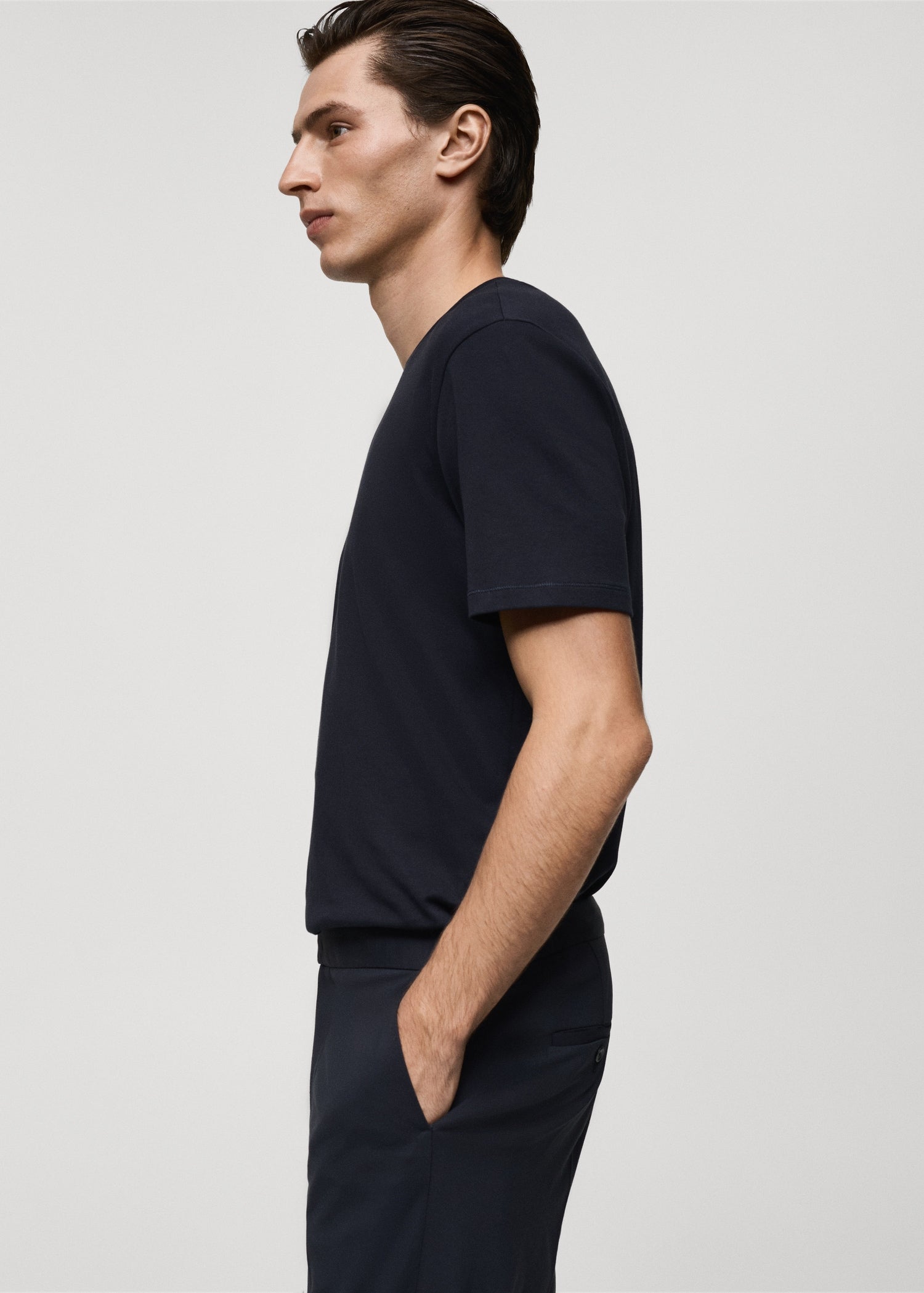 Mango t-shirt kimi in Navy - D2