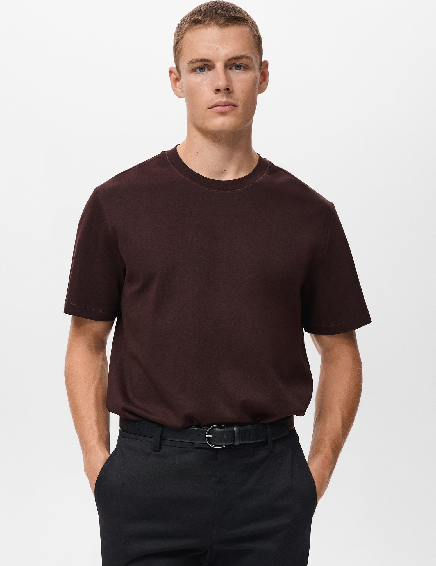 Mango t-shirt kimi in Wine