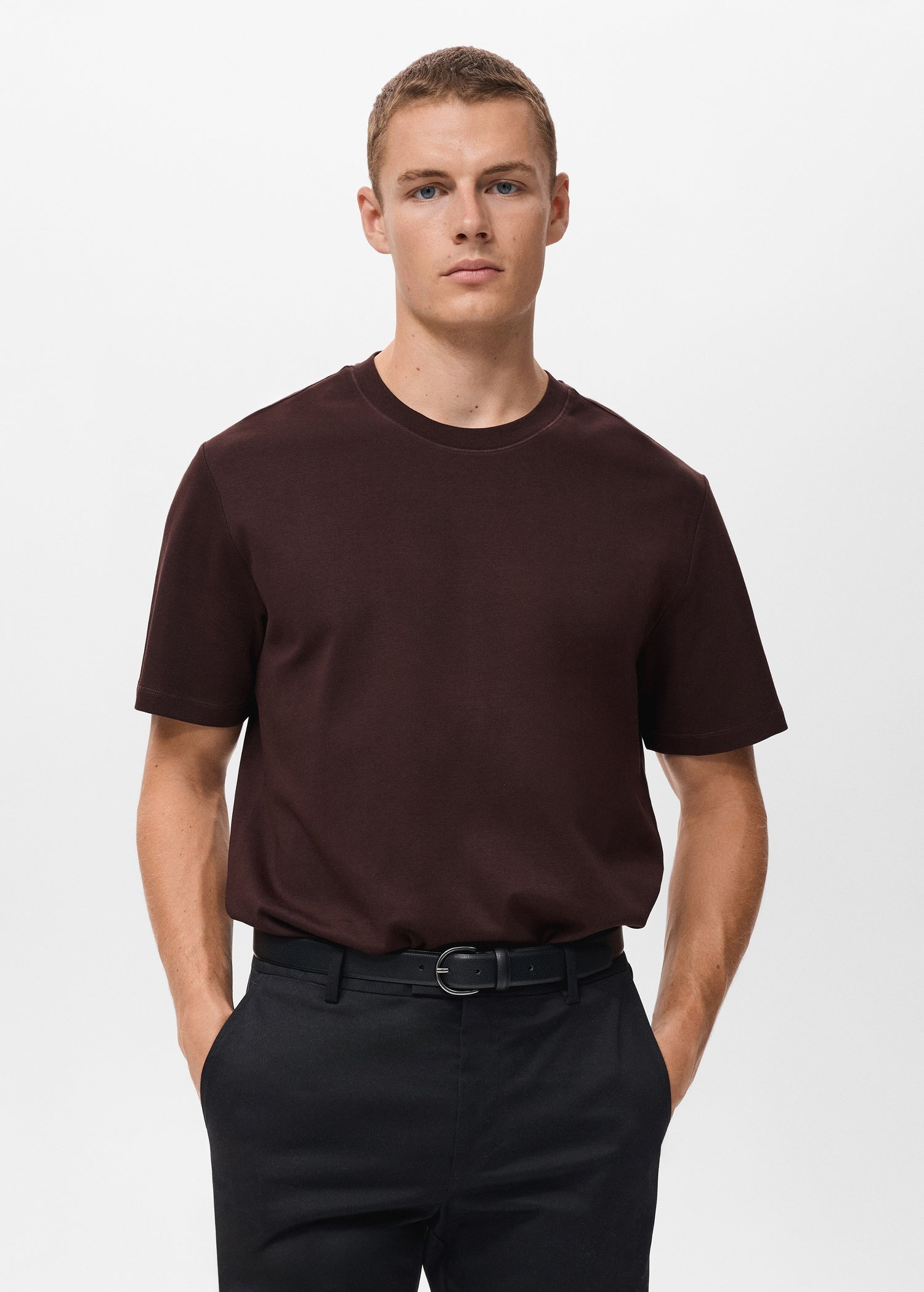 Mango t-shirt kimi in Wine