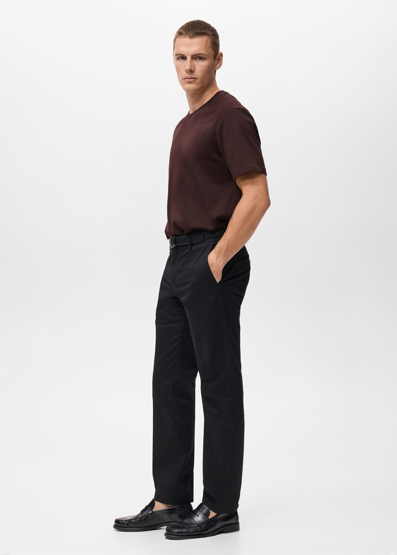 Mango t-shirt kimi in Wine - D2