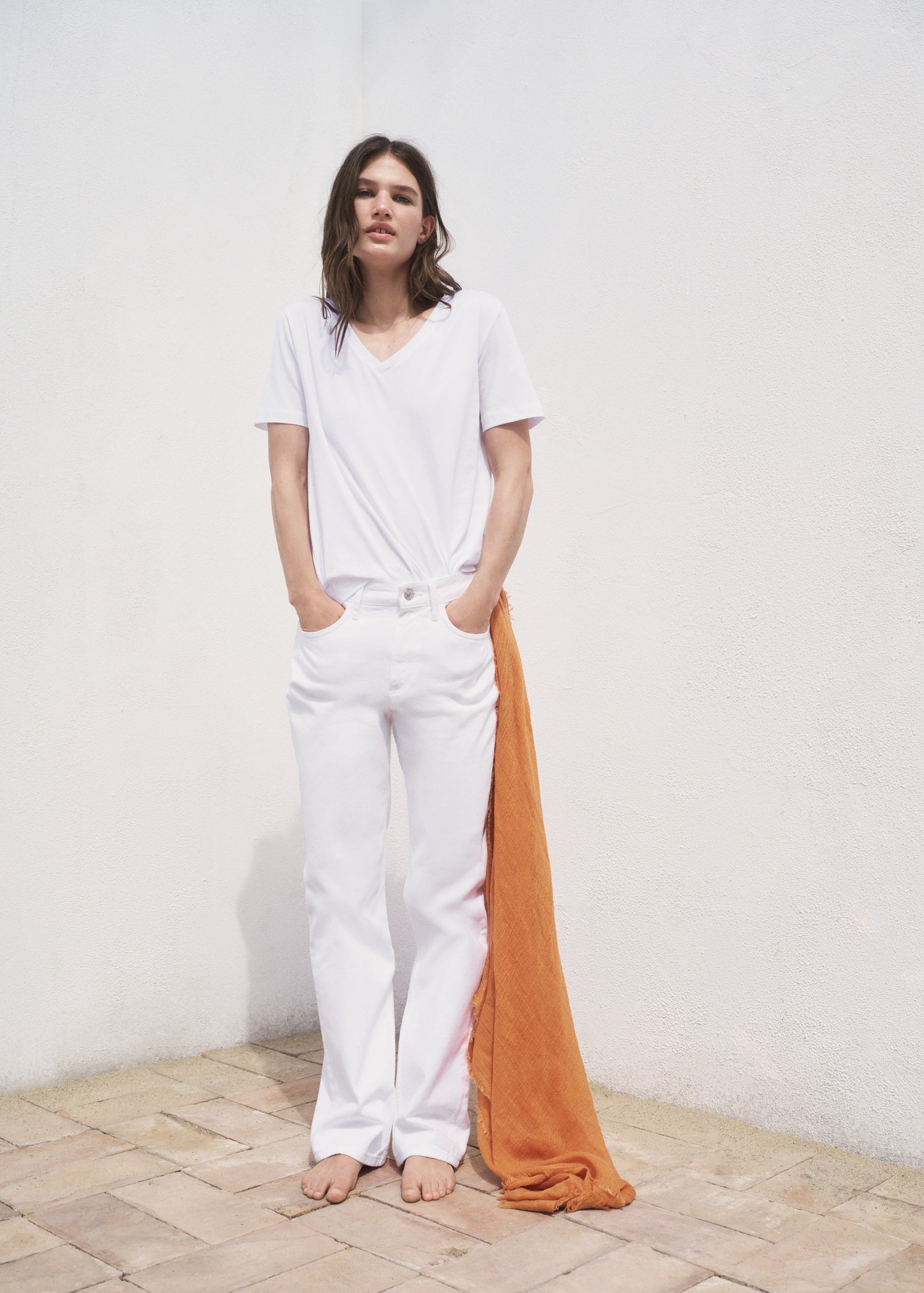 Mango t-shirt chalspic in White - 99999999_01