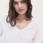 Mango t-shirt chalspic in White - D1