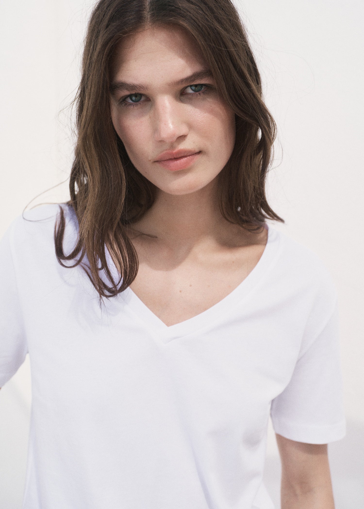 Mango t-shirt chalspic in White - D1