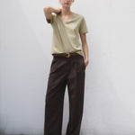 Mango t-shirt chalspic in Khaki - 99999999_01