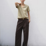 Mango t-shirt chalspic in Khaki - 99999999_01